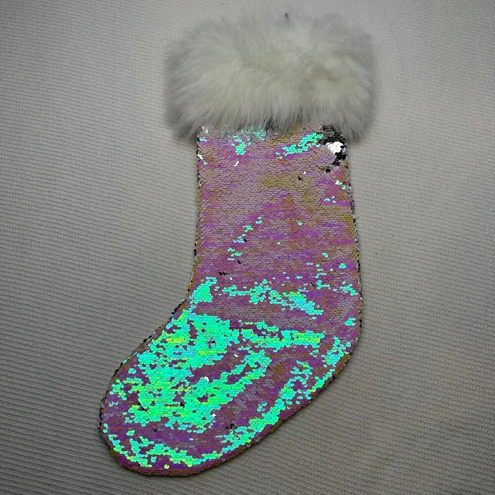 Target Wondershop Fur Sequin flip sequin unicorn color stocking